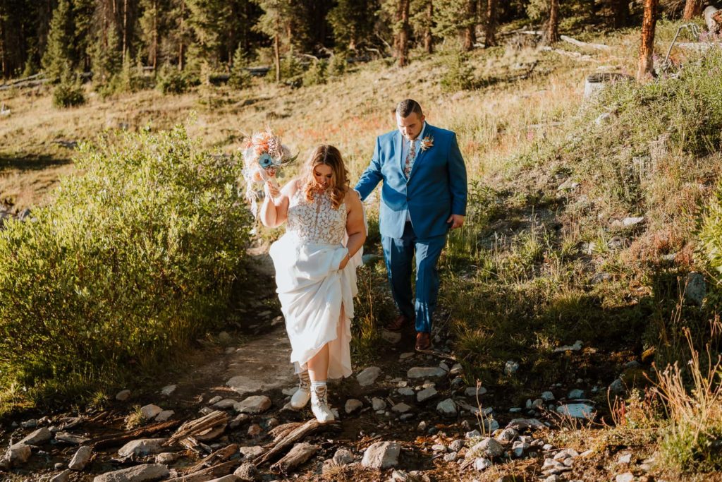 How To Find The Perfect Hiking Wedding Dress